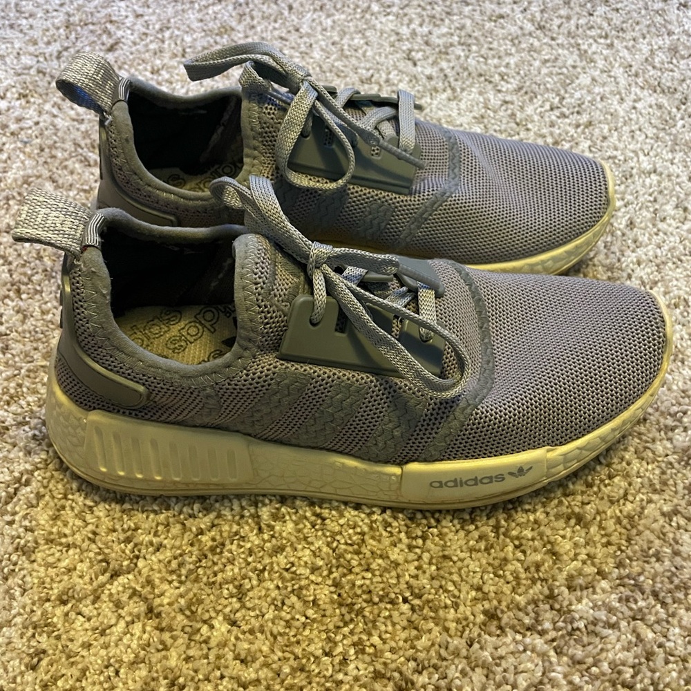 adidas Womens Nmd R1 Stlt Primeknit Gray Sneakers Shoes